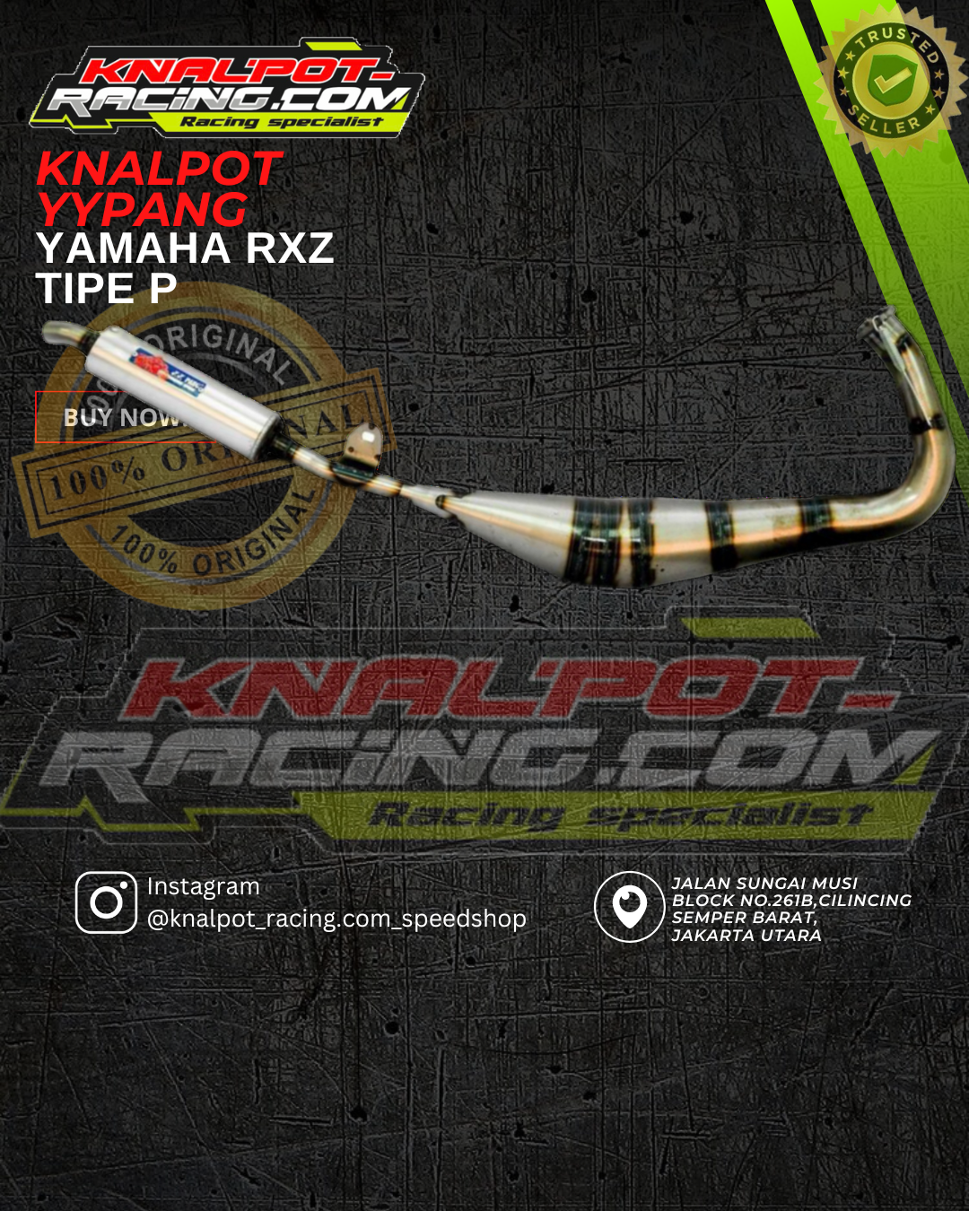KNALPOT YAMAHA RXZ TIPE P